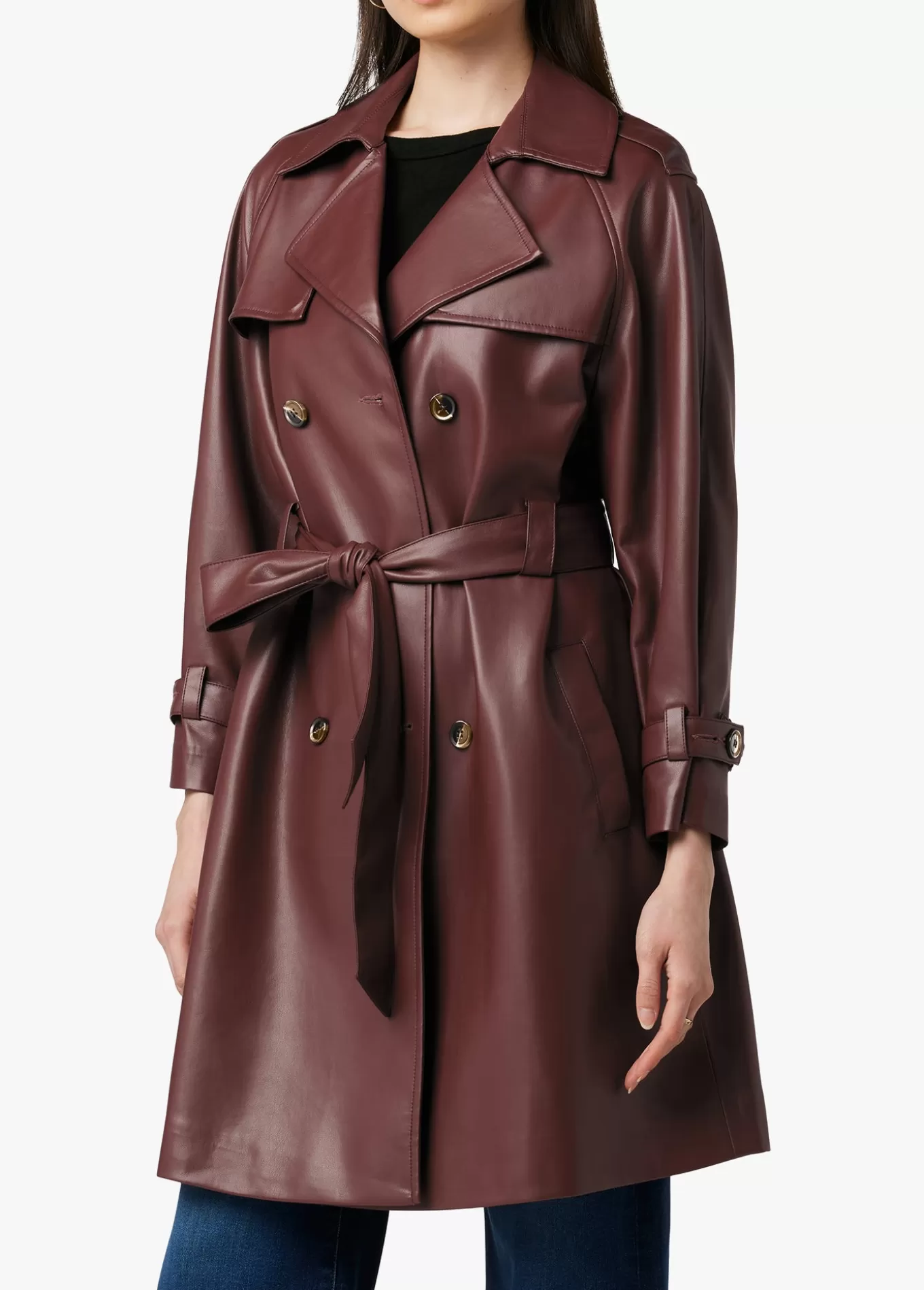 ELIZA VEGAN LEATHER TRENCH>Joe’s Jeans Discount