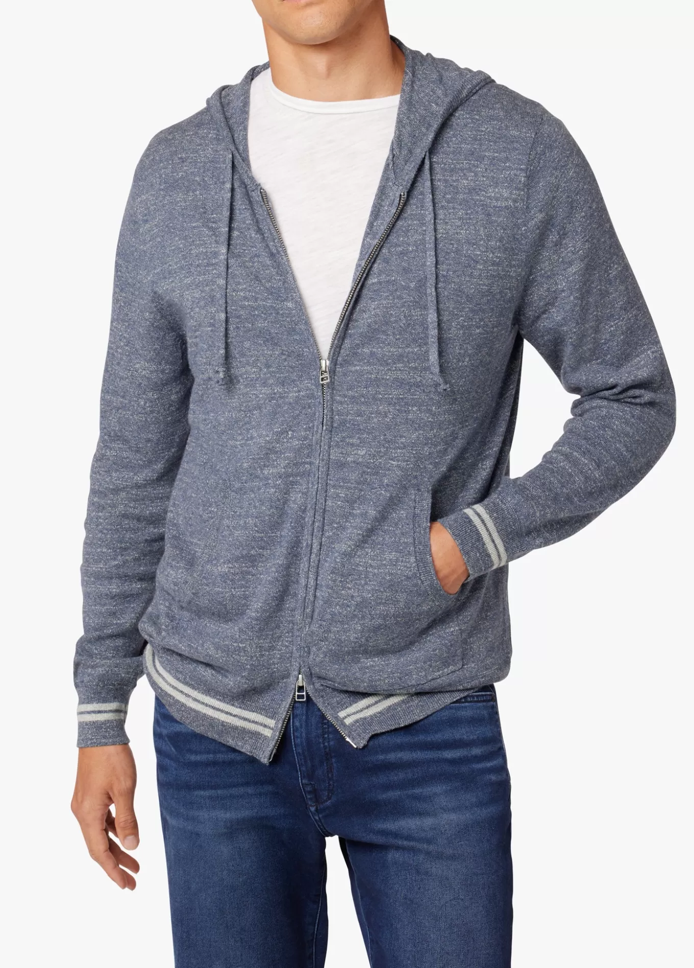 FULL ZIP HOODED SWEATER>Joe’s Jeans Store