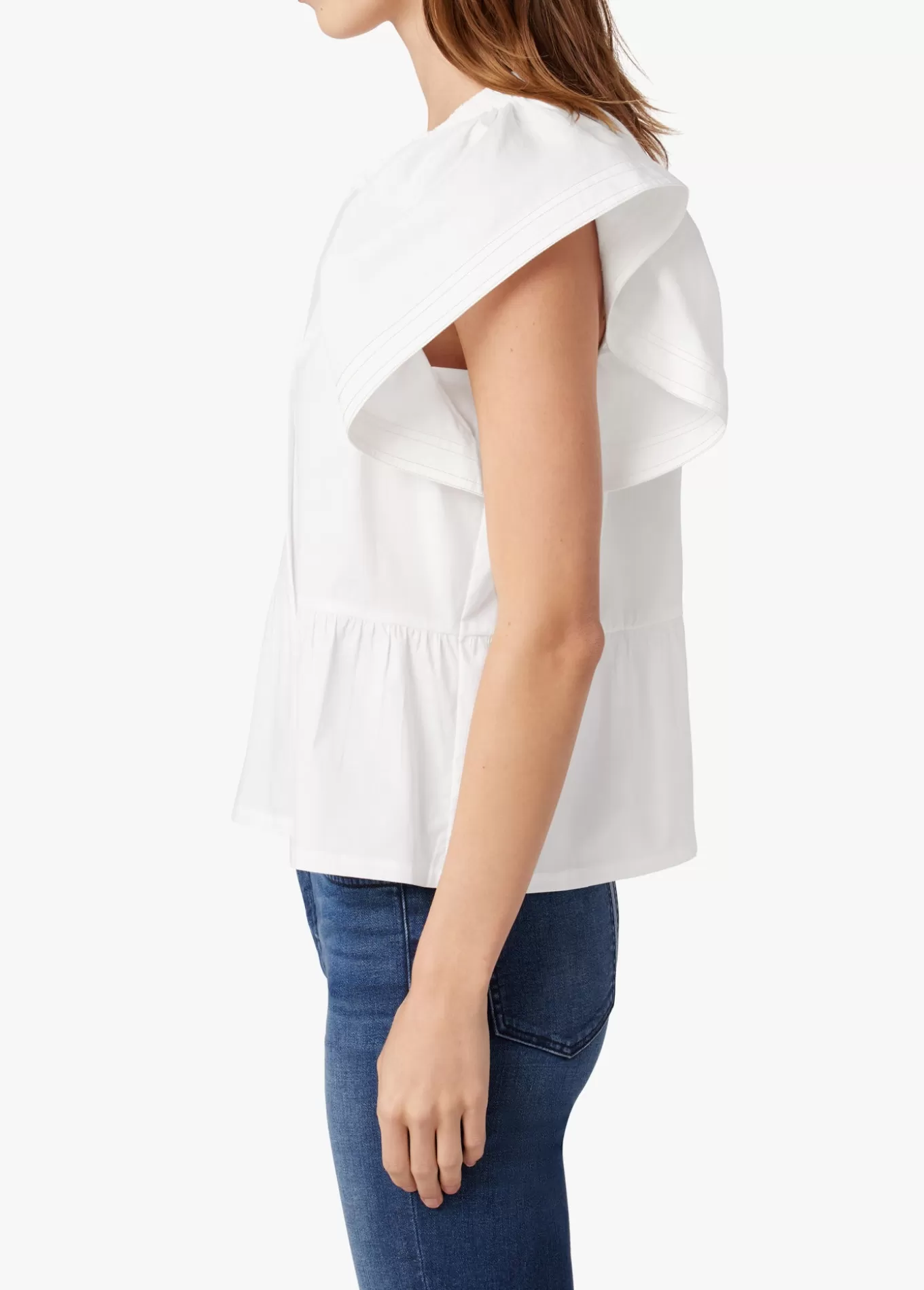 THE ADELYN FLUTTER SLEEVE TOP>Joe’s Jeans Cheap
