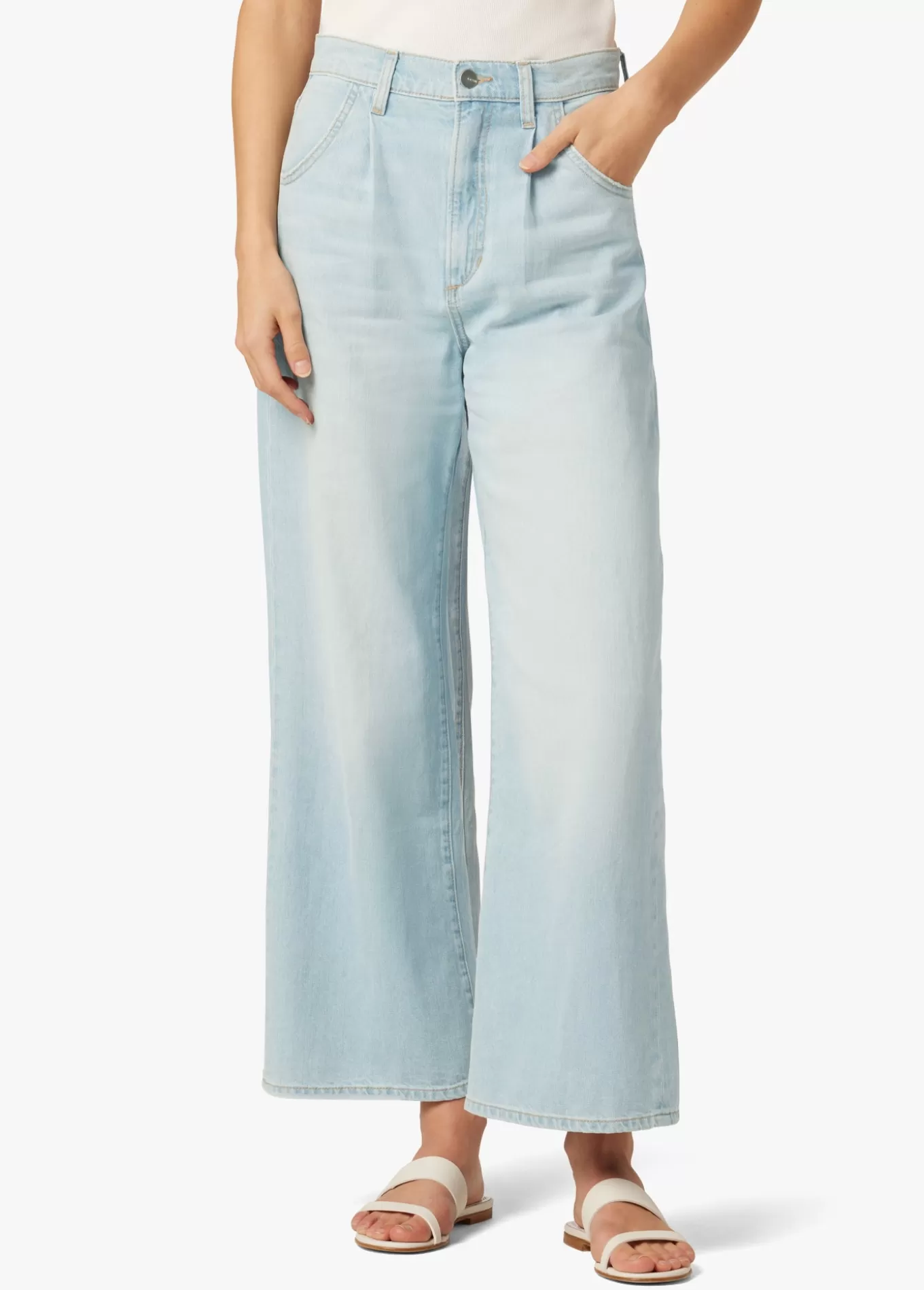 THE PLEATED WIDE LEG ANKLE>Joe’s Jeans Shop
